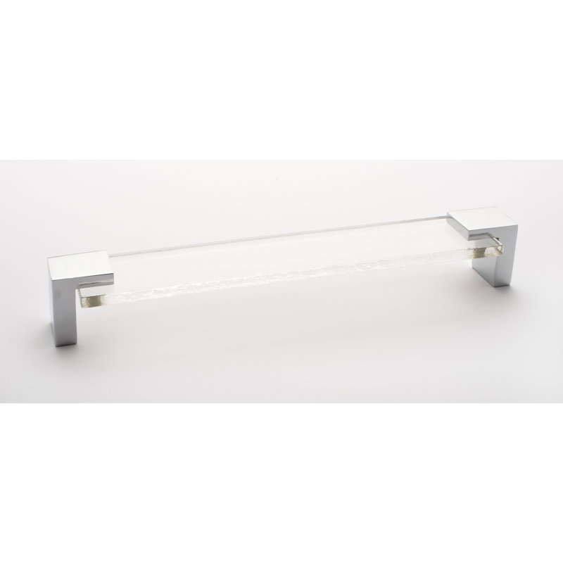 Affinity 8" Center to Center Bar Pull, Polished Chrome/Clear