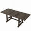 Ensemble de table de salle à manger à tréteaux extensible 6 pièces avec rallonge amovible, ensemble de table de cuisine avec chaise d'appoint rembourrée et banc 6 pièces-492789613