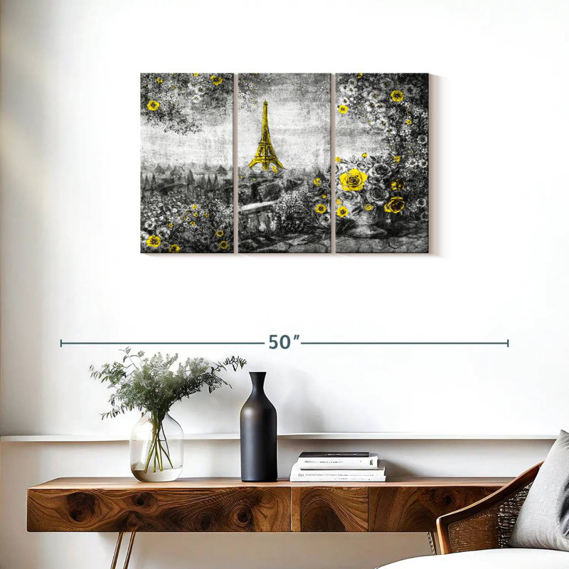 Aime Eiffel Tower Summertime Pop, 20" H x 33" W