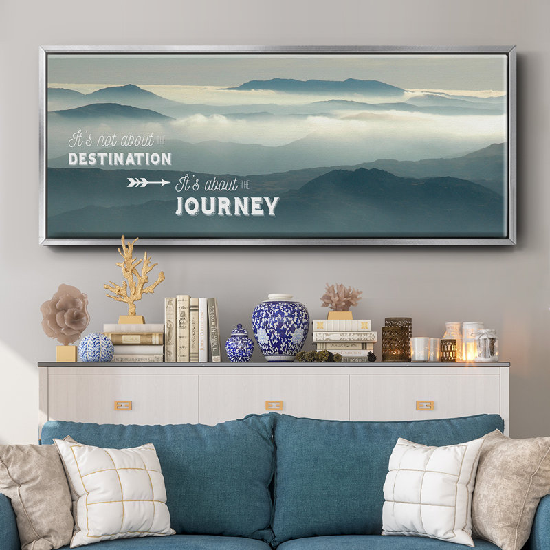 The Journey- Framed Canvas, H 8 po x l 20 po