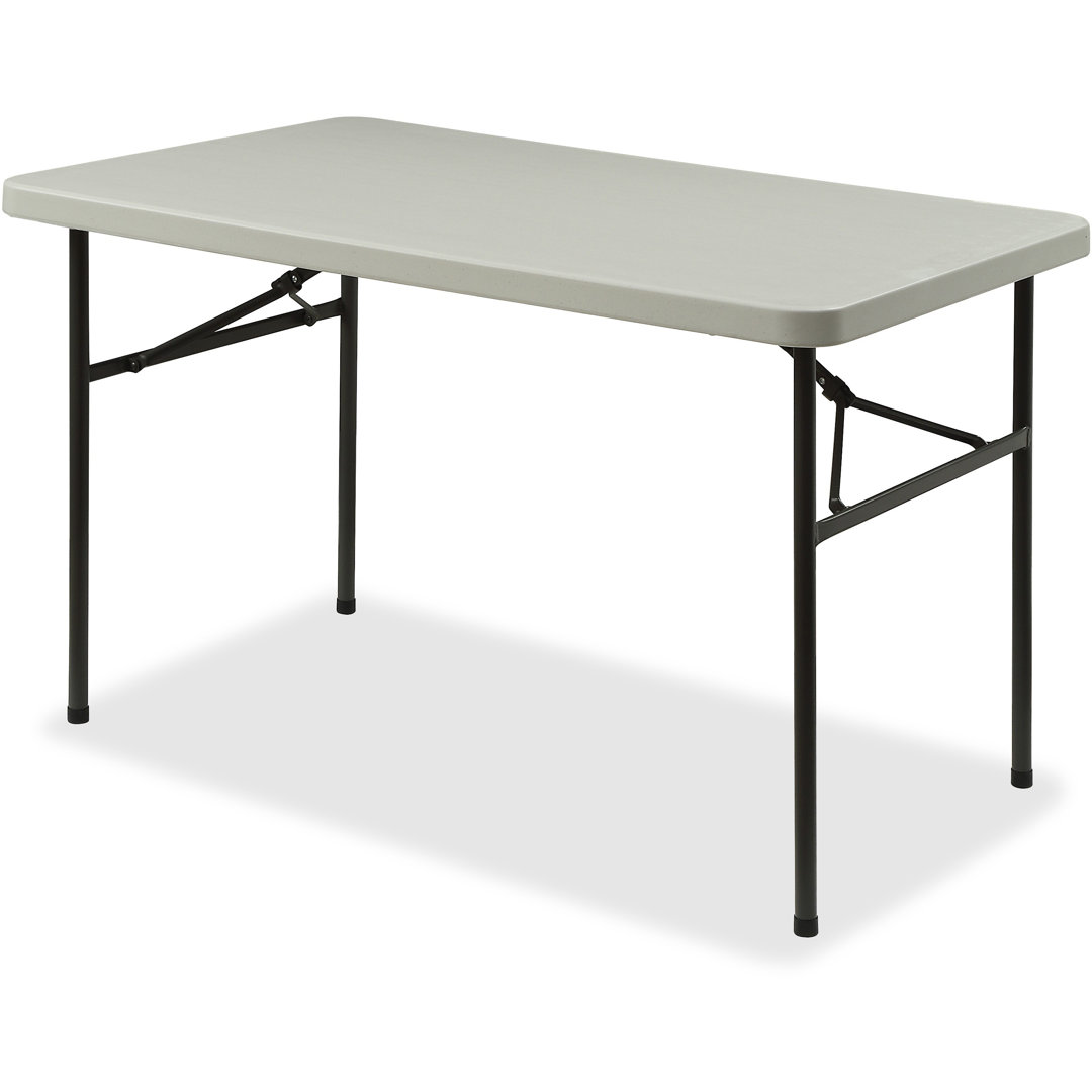 Lorell Rectangular Banquet Table - Rectangle Top - Powder Coated Base X 48" Table Top Width X 30" Table Top Depth X 2" Table Top Thickness - 29" Height - Platinum, Gray Lorell