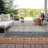 Hilda Brown Washable Indoor-Outdoor Rug - -1811773704