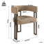 48cm H Metal Armchair in Beige-1211764328