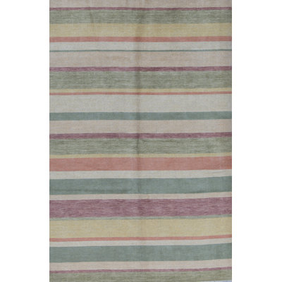 Wool Striped Area Rug
