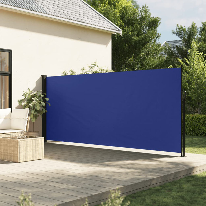 Auvent latéral rétractable Vidaxl, Noir, 46.1" x 118.1"