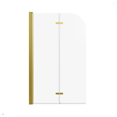 Porte de baignoire pivotante pliante sans cadre de l 34 po x H 58 po, porte en verre trempé transparent de 1/4 po (6 mm) de large épaisseur, panneau de porte de baignoire pliable et pliable, installation réversible