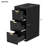 12-Inch Rectangular Wall Mounted Floating Cabinet With Drawers, Black Modern Bathroom Storage, Versatile For Different Styles, Spill Hole Feature Side Height, Drawers And Living Room, Metal Material,-1417271431