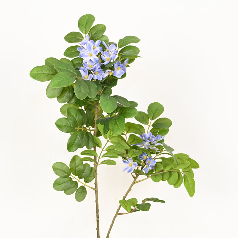 Arrangement floral de 36 po pour décoration de vase Bauhinia, Bleu