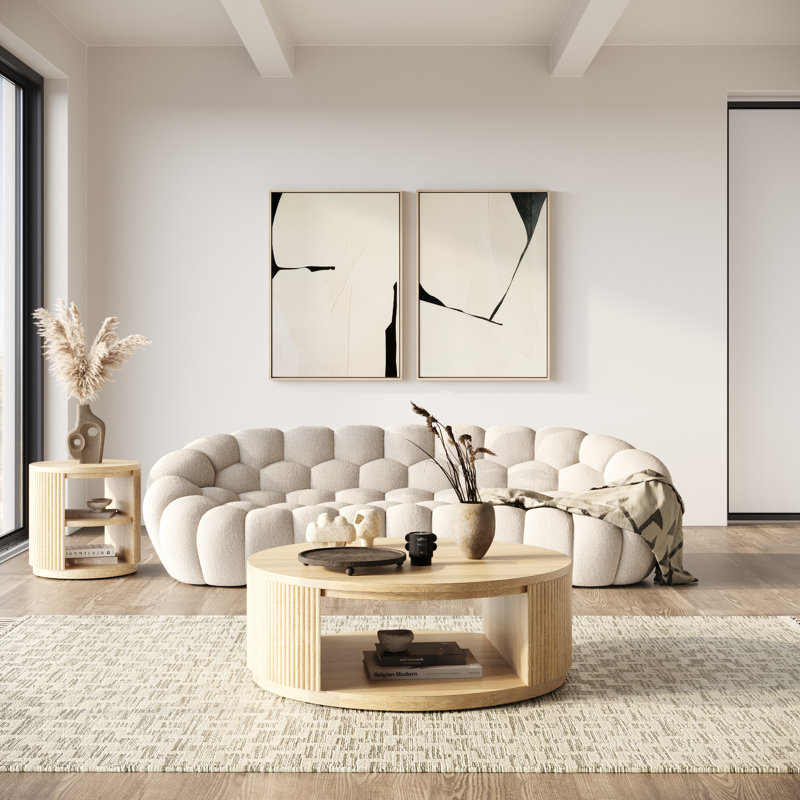 Fitzroy - Modern Natural Acacia Coffee Table