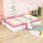 Wood Upholstered Daybed with Fence-974240290