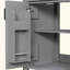 Ensemble de meuble-lavabo de salle de bain avec lavabo en céramique, meuble-lavabo compact et luxueux, 2 portes à fermeture douce