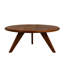 Table basse ronde en bois massif fabriquée à la main-109670464
