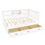 Structure de lit en L avec tiroir et bibliothèque, lit d'angle en bois avec éclairage à DEL et port USB-2054356166