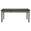 Ensemble de salle à manger 6 pièces gris antique et finition café avec banc à 6 tiroirs et 4 chaises d'appoint de style campagnard décontracté