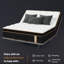 Matelas simple de luxe de 10 pouces avec mousse viscoélastique imprégnée de gel, idéal pour tous les dormeurs.