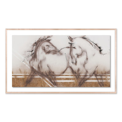 Two Horses Print by Donna Bernstein