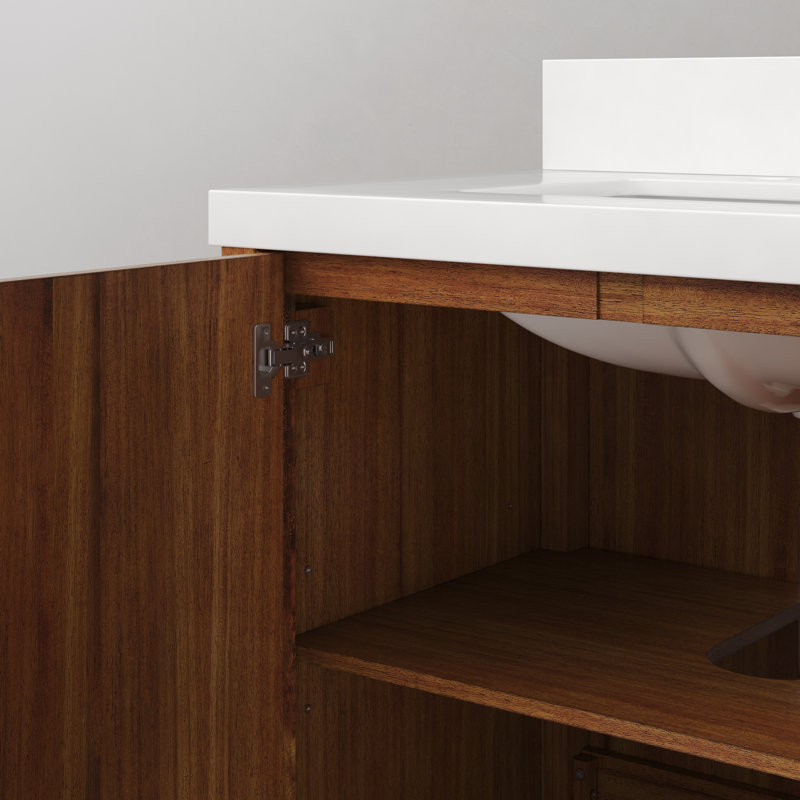 Sequoia 72 In. Double Sink Whitebrook Quartz Countertop Bath Vanity in Mango Wood, Mango Wood