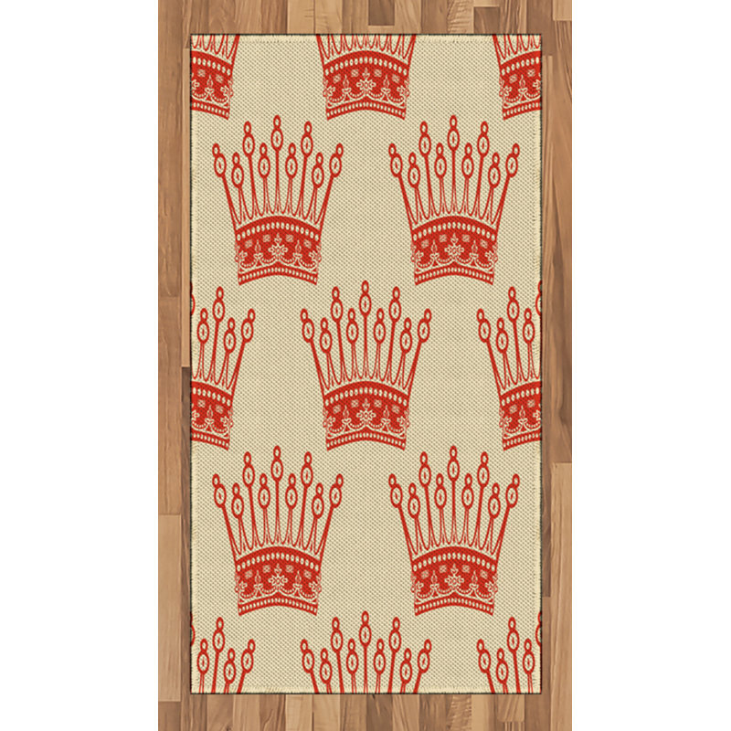 Tapis décoratif à longs fibres en polyester à haute densité pour grand lit Queen, Rectangle 2 pi 7 po x 5 pi