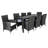 Hailee 8 - Person Wicker Patio Dining Set with Rectangular Table , Cushions Included-51684228