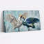 Cranes Dancing, reproduction d'art sur toile, ensemble de 1-130709900-130709898