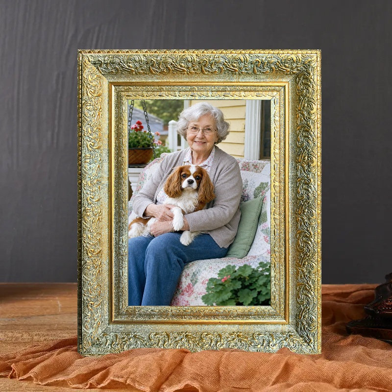 Cadre 3 pièces Cozy Antique Gold pour photos et photos de famille 11 "x 14", Antique Gold, 3, L 11 po x H 14 po