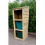 Getir Recycle Box Storage for 3 Bins with 3-Free Personalised Labels, Perfect for Garden , Garage