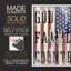 «God Family Country Flag», reproduction encadrée - bois massif-1002603392-1002603390