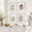 Ensemble de 4 cadres photo 5x7 en bois blanc vieilli avec verre véritable-1282202193-1282202194