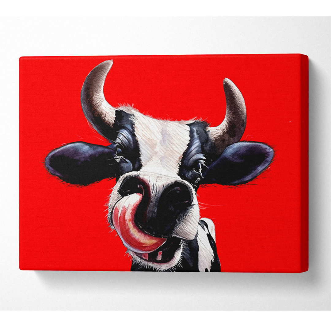 Kunstdruck Cow You Do This auf Leinwand