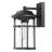 Schlegel Black/Clear Seeded Glass Outdoor Wall Lantern-859446323