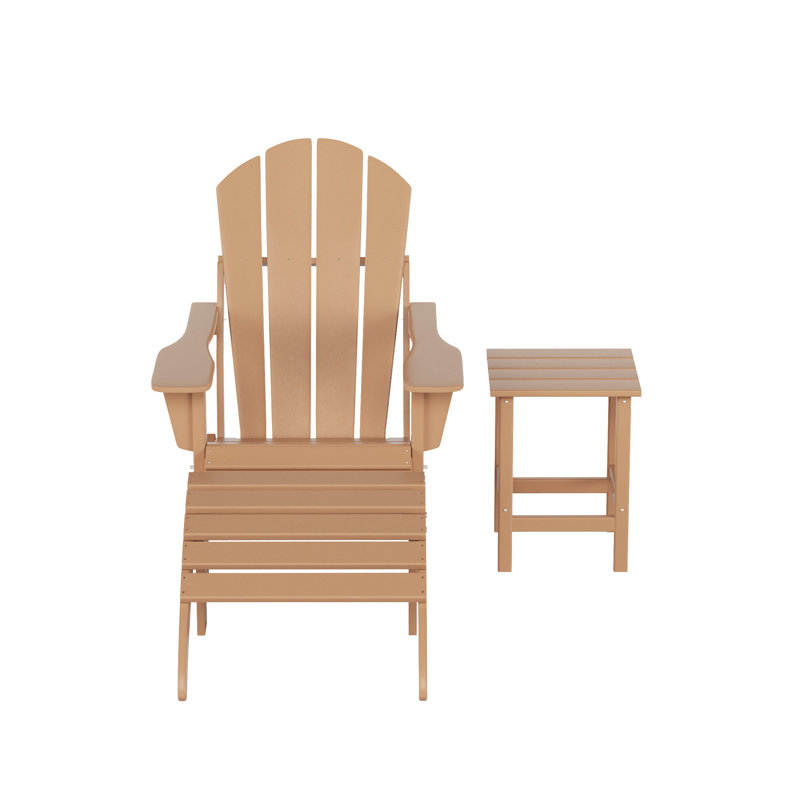 Chaise de patio avec repose-pieds Laguna, Teck