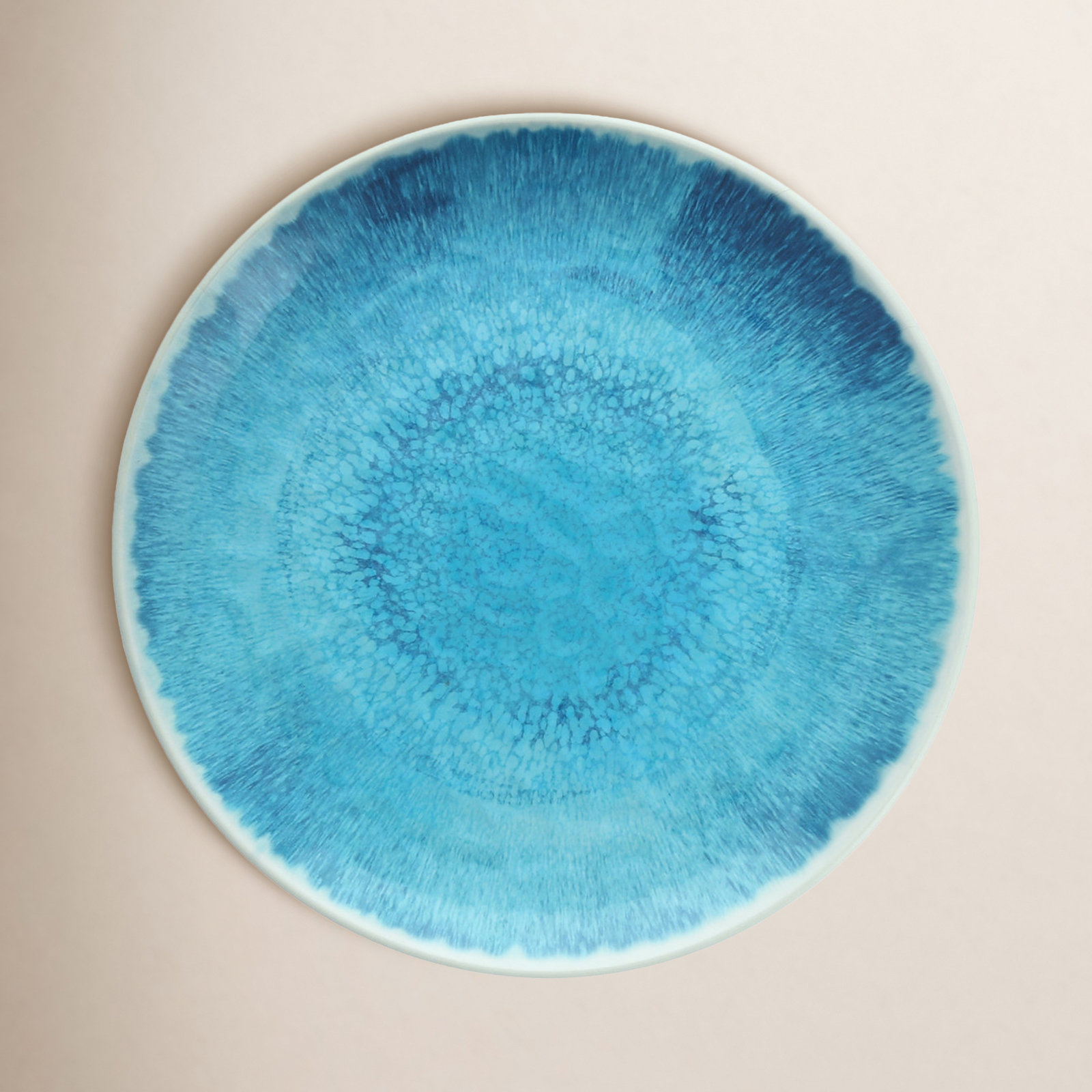 Flora 11" Dinner Plate, Blue