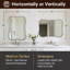 Miroir de salle de bain Contemporary Cadre en acier inoxydable-285093402-296120463