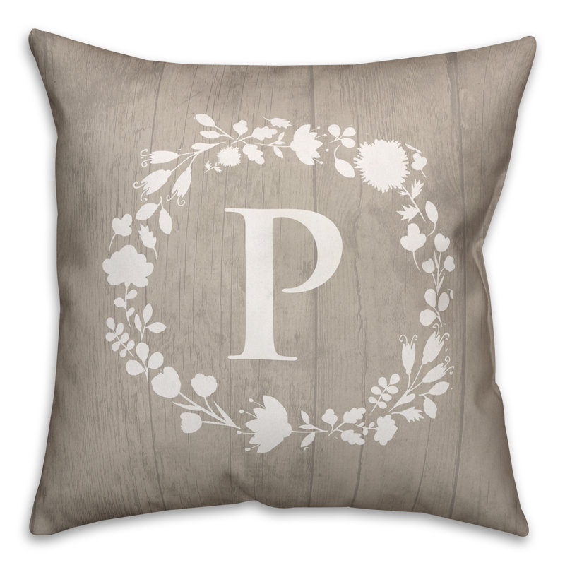 Reversible Throw Pillow, P