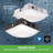 200-Watt Equivalent Integrated LED Canopy Light 3100-8700 Lumens 120-277V Adjustable CCT Dimmable