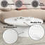 Table basse en marbre et blanc Zaid