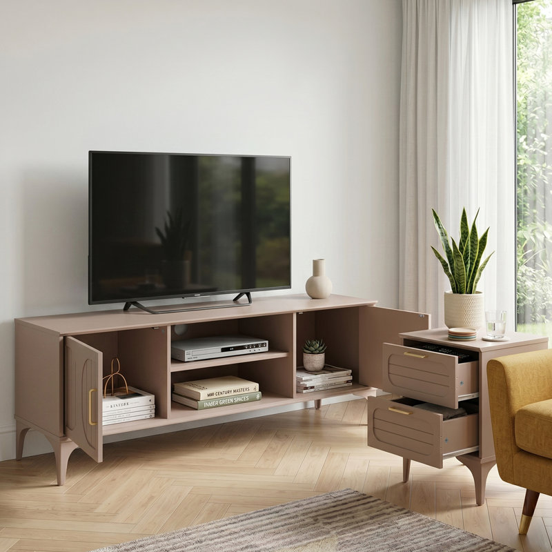 Harrington Living Entertainment Set, Warm Nude