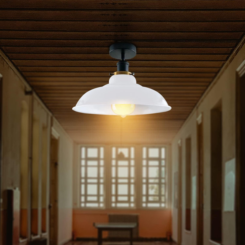 Kunze Flush Mount, White