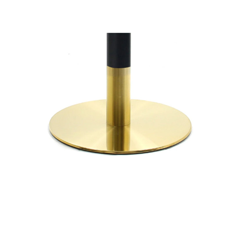 Base de table ronde bicolore en acier inoxydable