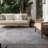 April Geometric Gray & Cream Indoor / Outdoor Area Rug-1492344297