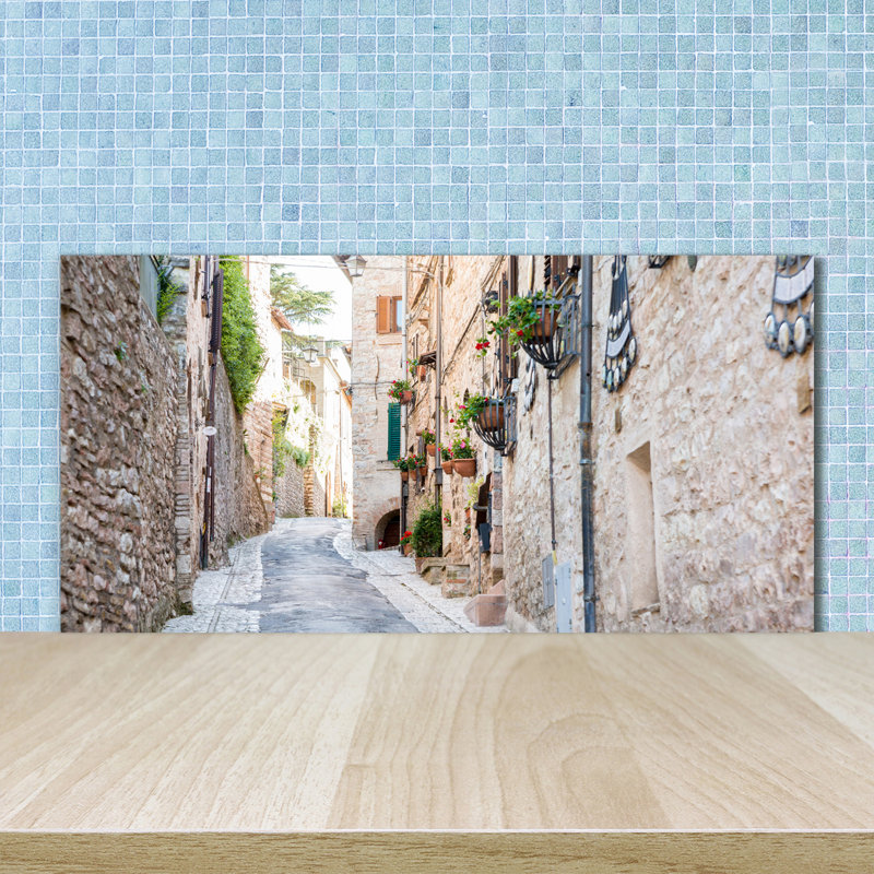 Lorrel 50cm W x 100cm L Glass Peel and Stick Panel