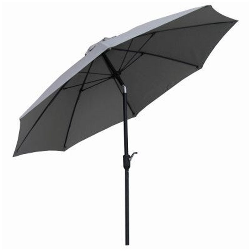 Parasol de marché 9 pi Ozetta, Gris