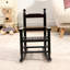 Chaise à bascule en chêne durable pour enfants pour une utilisation intérieure et extérieure, assurant confort et sécurité avec une conception robuste