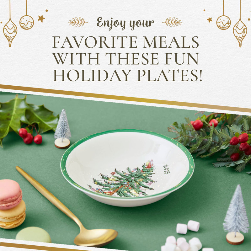Spode Christmas Tree Cereal/Oatmeal Bowl 5.5"