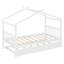 Wooden House Bed with Trundle-786007727-786007726