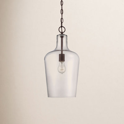 Dori Single Light Glass Dimmable Pendant
