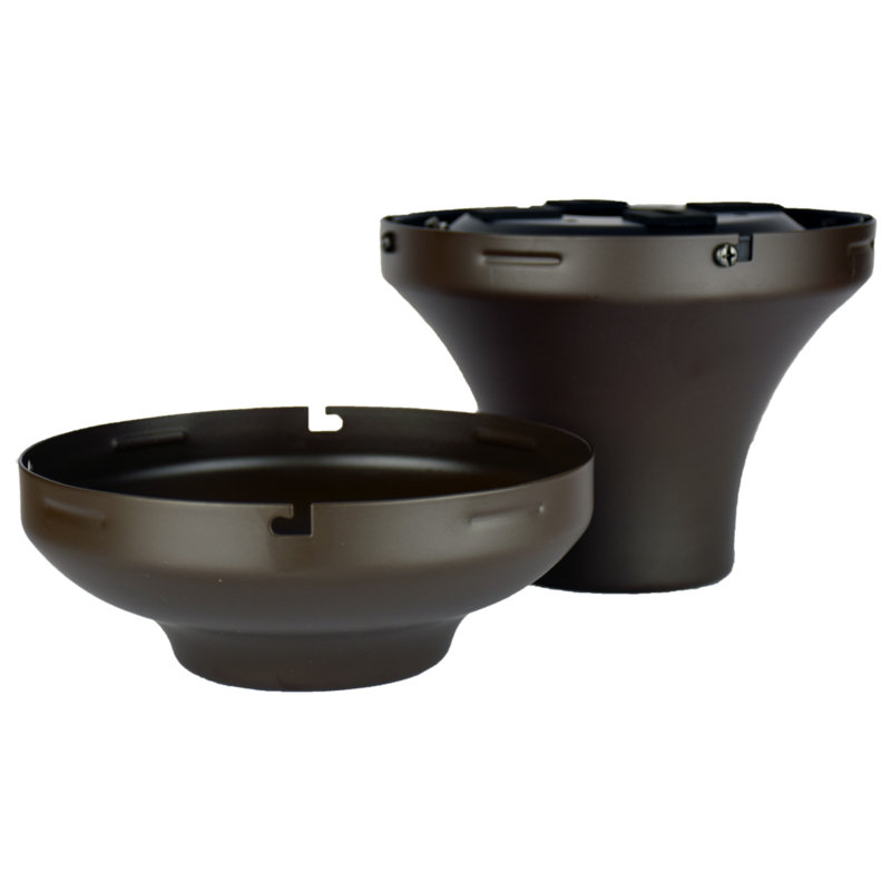Ceiling Fan Close to Ceiling Kit - Oil Rubbed Bronze - Damp Rated, Oil Rubbed Bronze