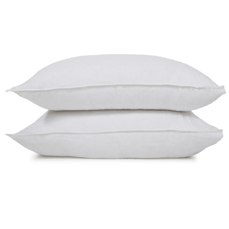 Parker Duvet Cover, Queen Duvet Cover + 2 Standard Shams, White, Percale