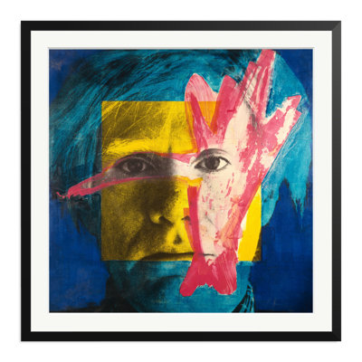 Andy Warhol with Red Paint