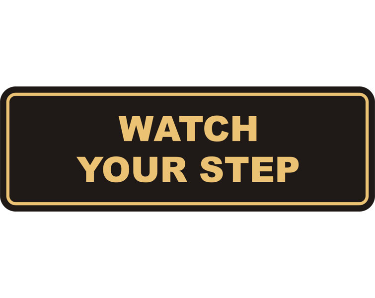 watch your step sticker safety tape yellow black decorative duct tape Watch